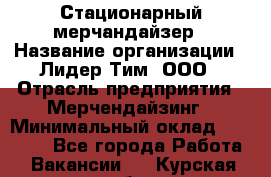 Стационарный мерчандайзер › Название организации ­ Лидер Тим, ООО › Отрасль предприятия ­ Мерчендайзинг › Минимальный оклад ­ 23 000 - Все города Работа » Вакансии   . Курская обл.